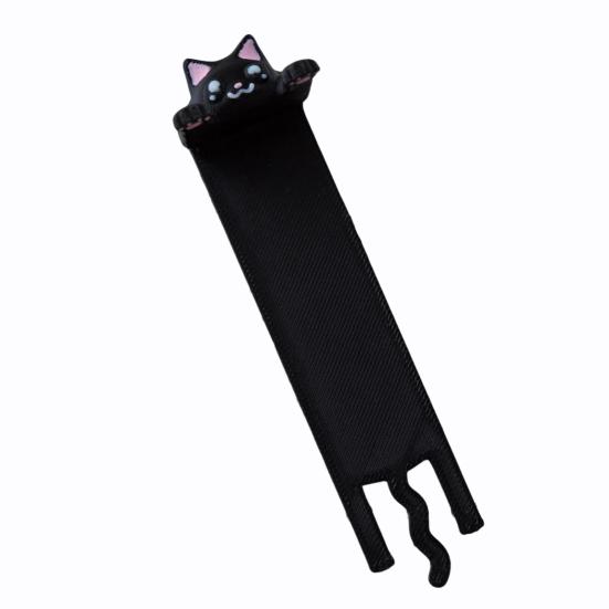 Hanging Cat Bookmark Plastic 3D Printed Long Body Kitten Book Page Marker Animal Decoration Book Lovers Birthday Christmas Gift