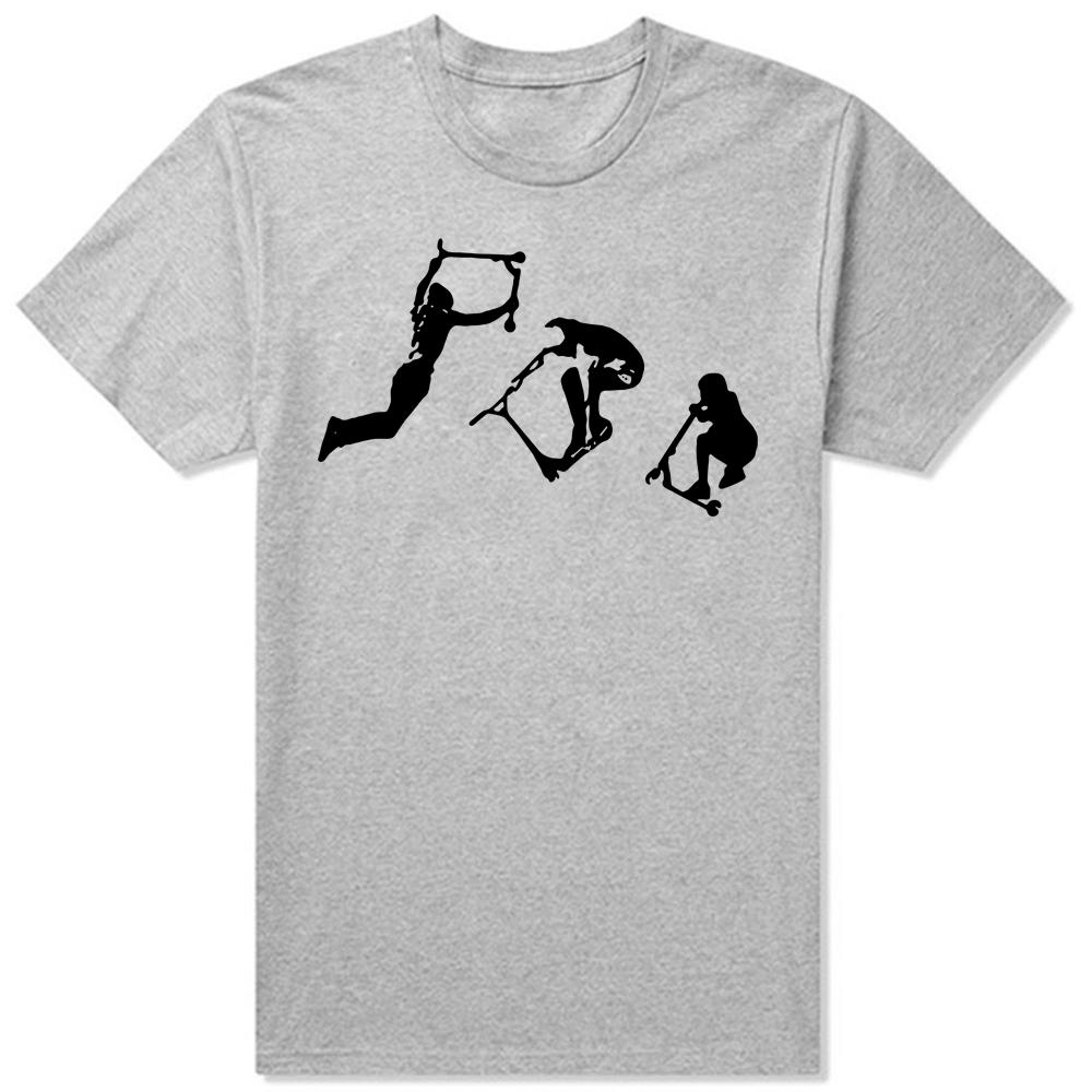 Roliga Stunt Scooter Scoot T-shirts Sommarstil Grafisk Bomull Streetwear Kortärmad Födelsedagspresenter T-shirt Herrkläder