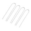 Garden Staples Galvanized U Shaped Garden Fencing Peg for Greenhouses Lawns Gardens