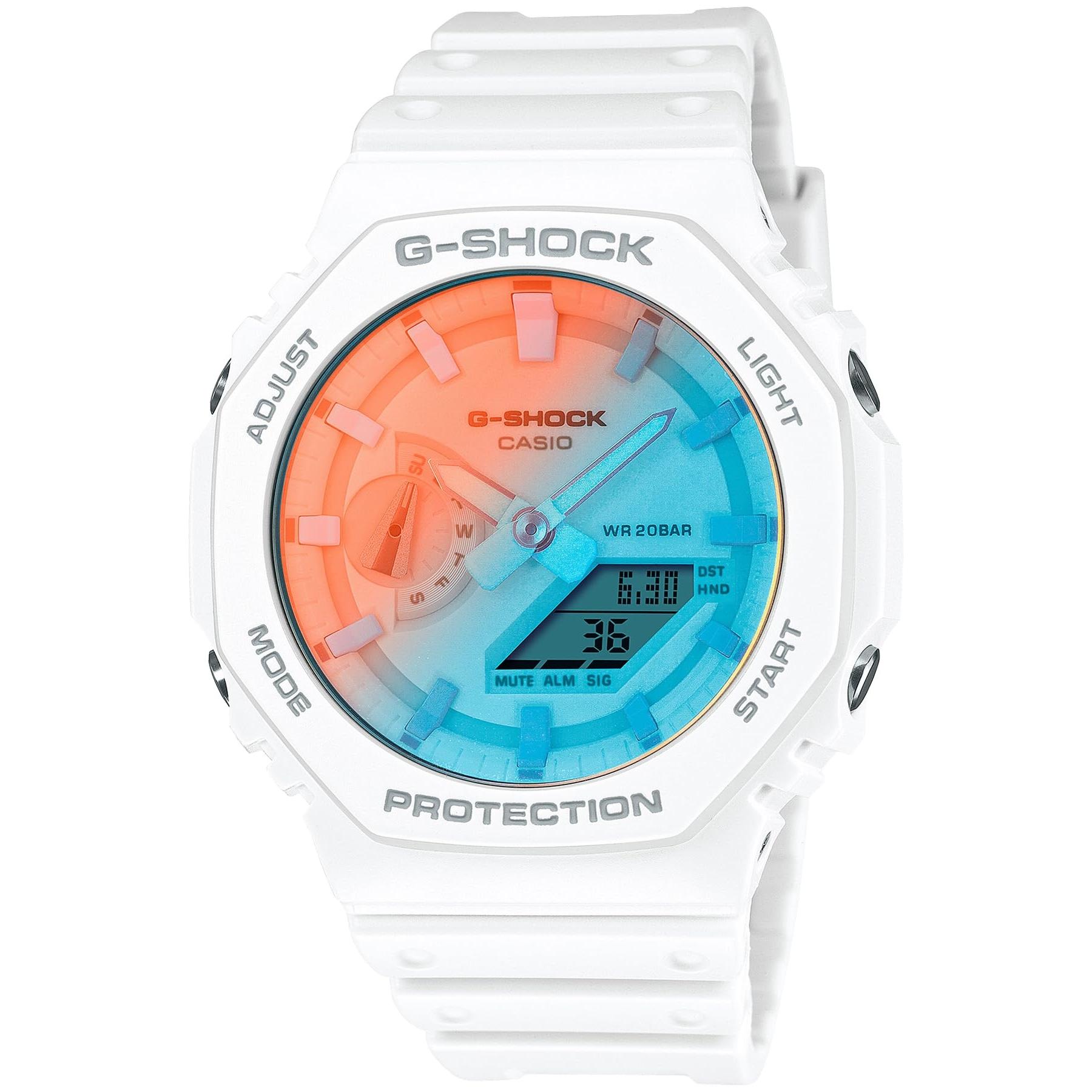 

[Casio] Men s G-Shock White Watch - BEACH TIME LAPSE Series GA-2100TL-7AJF [Official Japan Model]