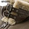 KAISER Men's Genuine Sheepskin Leather Jacket
