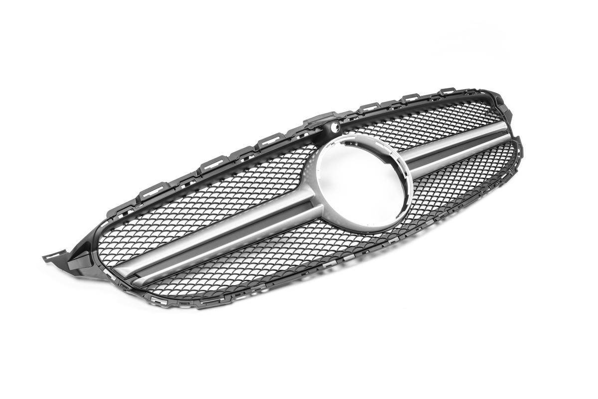 

Передняя решетка AMG Silver 2014-2018, без камеры для Mercedes C-сlass W205