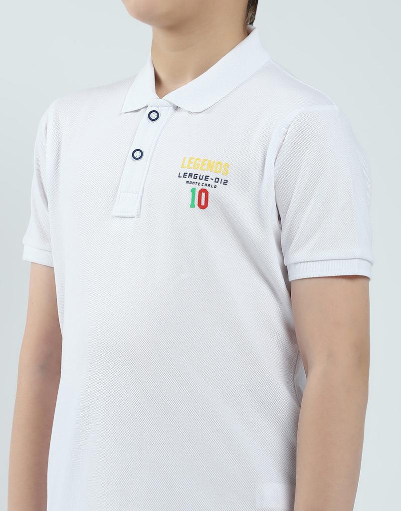 MONTE CARLO Men's Regular Fit Solid Half Sleeve Polo T-Shirt