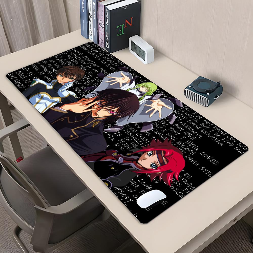 Code Geass Mouse Pad Rubber Antislip Keyboard Pad 40x90cm Mousepad Gaming Accessories XXL Office Computer Mat