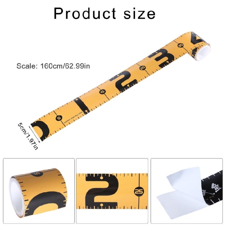 Foldable Fishing Measurement Tape Waterproof Fish Measuring Ruler Sticker Decals Tape Fish Ruler Sticker Easy to Use