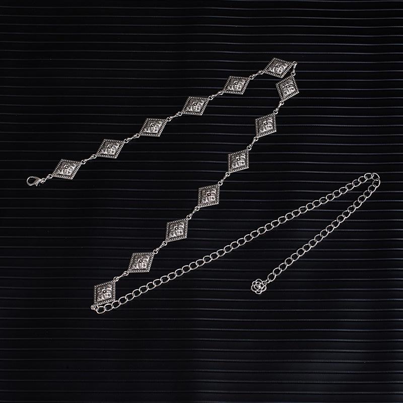 Adjustable Metal Disc Waist Chain Women'S Skirt Accessories Belt Versatile Sweater Chain Bohemian Skinny Waist Seal