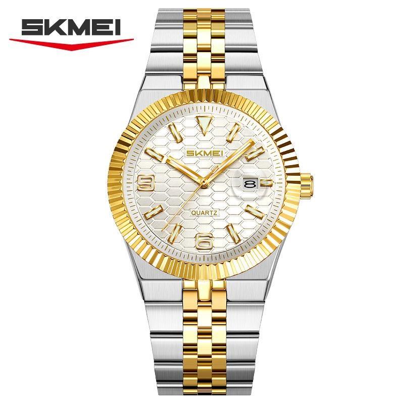 Men's Quartz Watch Classic Style Waterproof Luminous Date Display Stainless Steel Wristwatch For Women