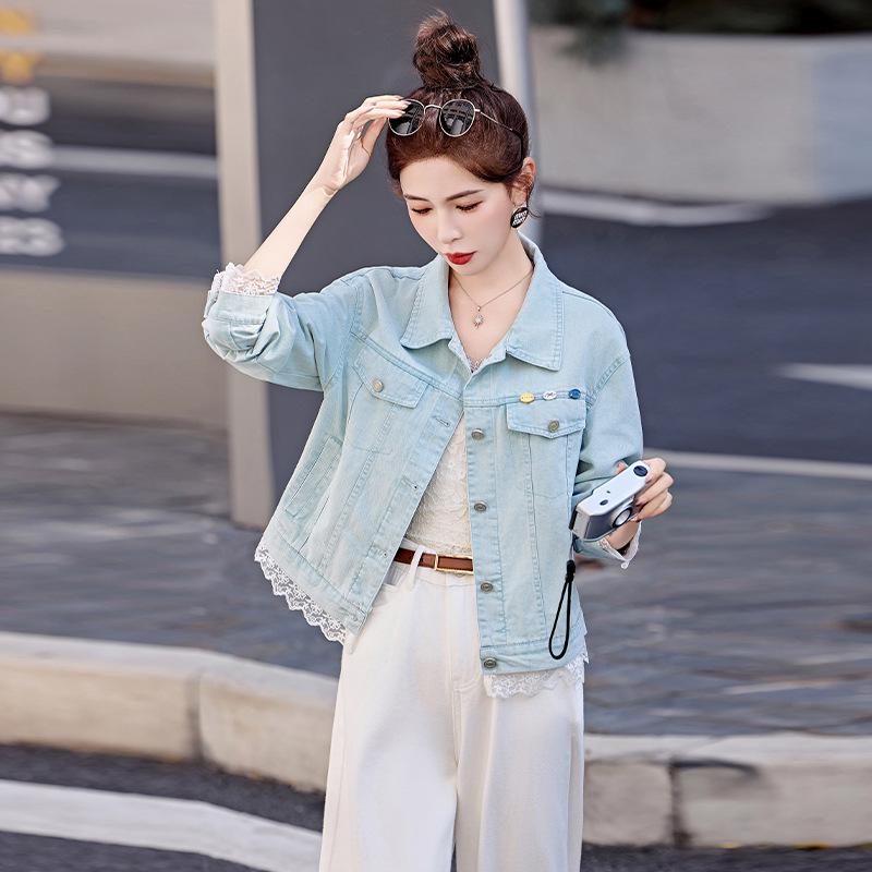 Spring 2025 Women's Versatile Short Denim Jacket: HJ2525