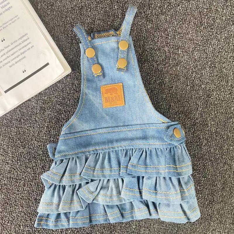 Spring Autumn Dog Clothes Dress Jumpsuit Couple Dog Clothing Pomeranian Poodle Bichon Schnauzer Dog Costume Pet Apparel Overalls