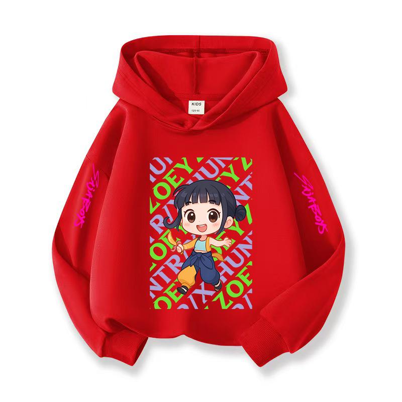 Kpop Halloween Popular Children's Hooded Sweatshirt Christmas Casual Wear Korean Style Children's Comfortable Top Girl Boy Holiday Gift