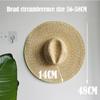 Oversized Jazz Natural Straw Hat Summer Sun Protection Hat Men's and Women's Outdoor Sun Hat Fishing Hat