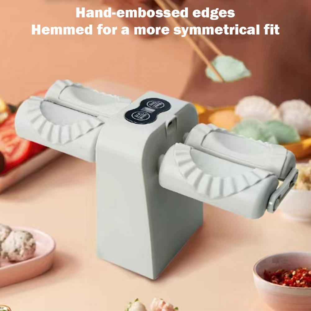 Double Head Dumpling Maker Machine Easy-tool Automatic Household Dumpling Maker for Home and Kitchen for Dumpling and Pie Making