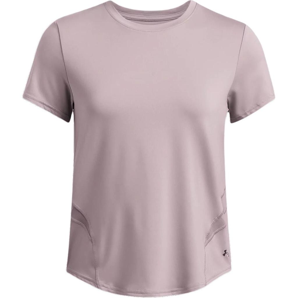 Under Armour Vanish Elite Vent Breathable Loose Casual Solid Color Crew Neck Short Sleeve T-Shirt Women T-Shirts Fatigue-Gray 1386400-015
