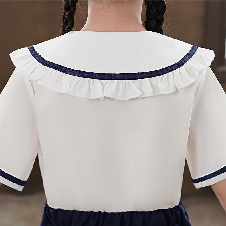 Girls' College Style Set Summer Children's JK Uniform Skirt Summer Skirt Girls' Pleated Skirt