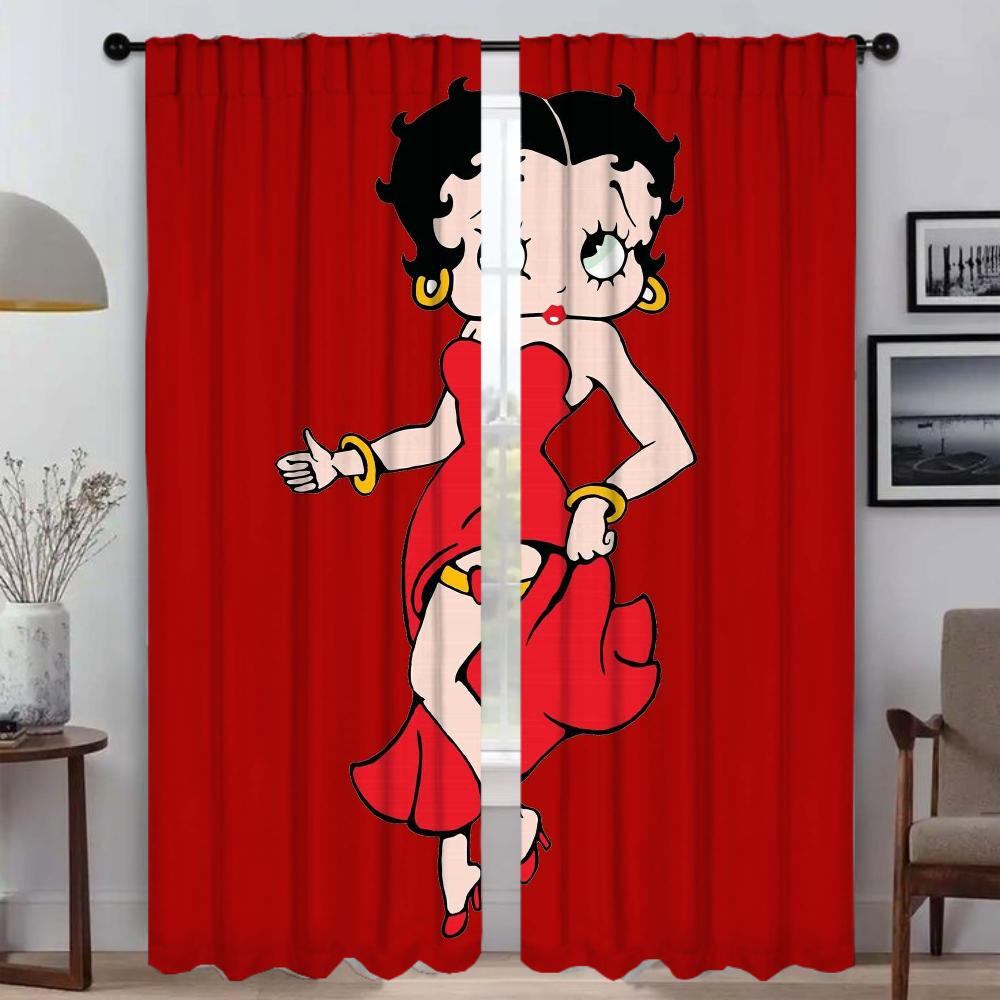 Tulle for Bedroom B-bettys BoopS Window Curtain for Room 2 Panel Elegant Room Curtains Home Interior Curtains Shades Partition