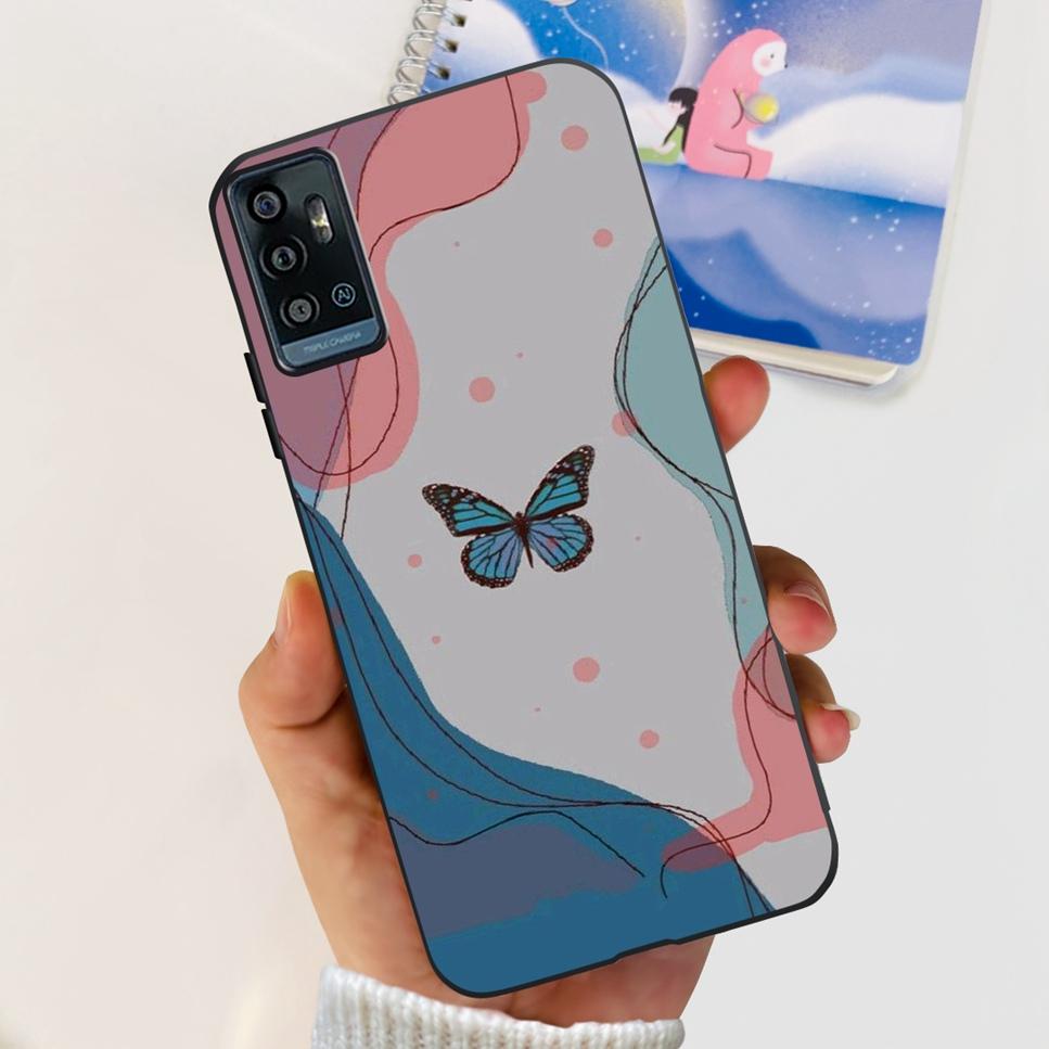 For ZTE Blade A71 6.52" Case Cartoon Dinosaur Football TPU Soft Silicone Cover For ZTE Blade A71 2021 A7030 Phone Cases Fundas
