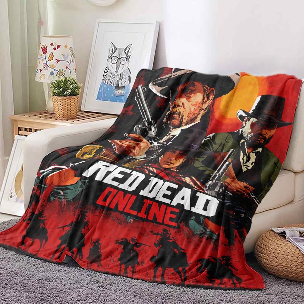 Adventure Games R-Red HD Print Blanket, For Sofa Travel Hiking Picni Bed Beding Flannel Blanket And Birthday Gift