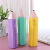 Convenient Carry Pencil Shape Bag Soft Material Soft Pencil Case  Stationery Storage