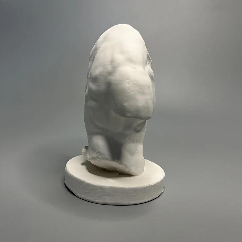 Statua in Gesso Decorazione da Scrivania Ornamenti Corpo in Gesso Mezza Figura Estetica Scultura Artistica da Scrivania Decorazione Estetica per la Stanza