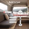 Wohnmobil Boot Marine Wohnwagen Boot Tisch Höhe Verstellbar Tischfuß 22-28" mit 4 Becherhaltern Rechteckig Wohnwagen für Wohnmobil Marine Boot