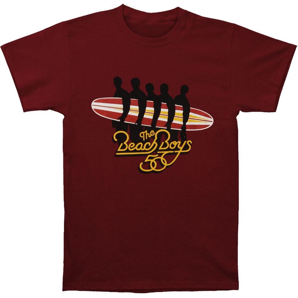 

Men s Beach Boys Surfboard T-shirt Maroon L