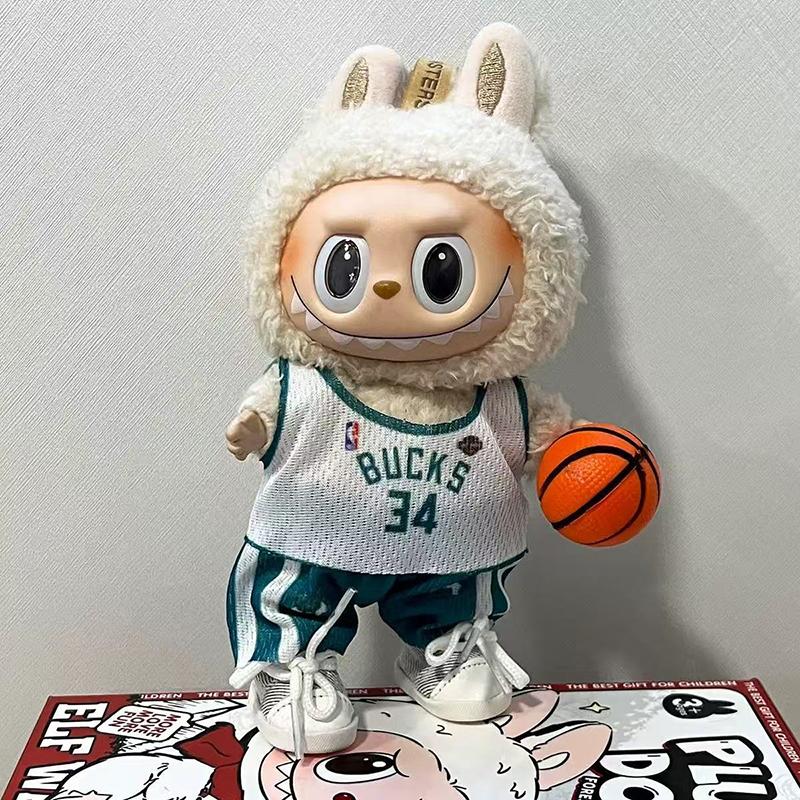 Labubu Plush Doll Clothes Plush Doll Changing Clothes Dolll Clothes Suit Cartoon Cute Clothes Dolls Accessories Gift