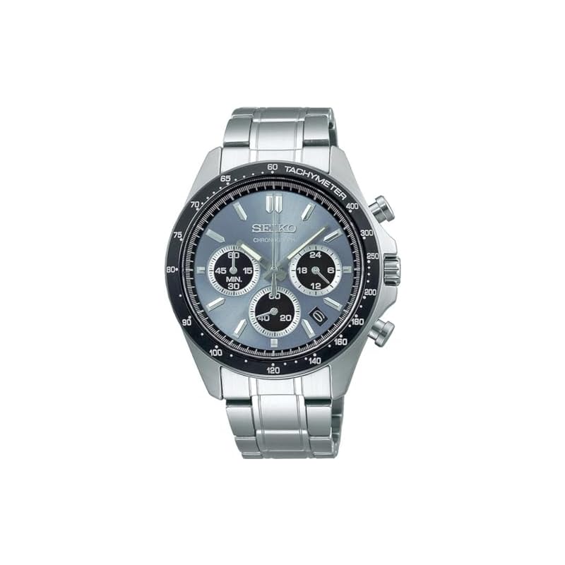 Seiko 1/5-Second Chronograph Quartz Men's Watch SBTR027 Blue-Gray Metallic [Official Japanese Product]