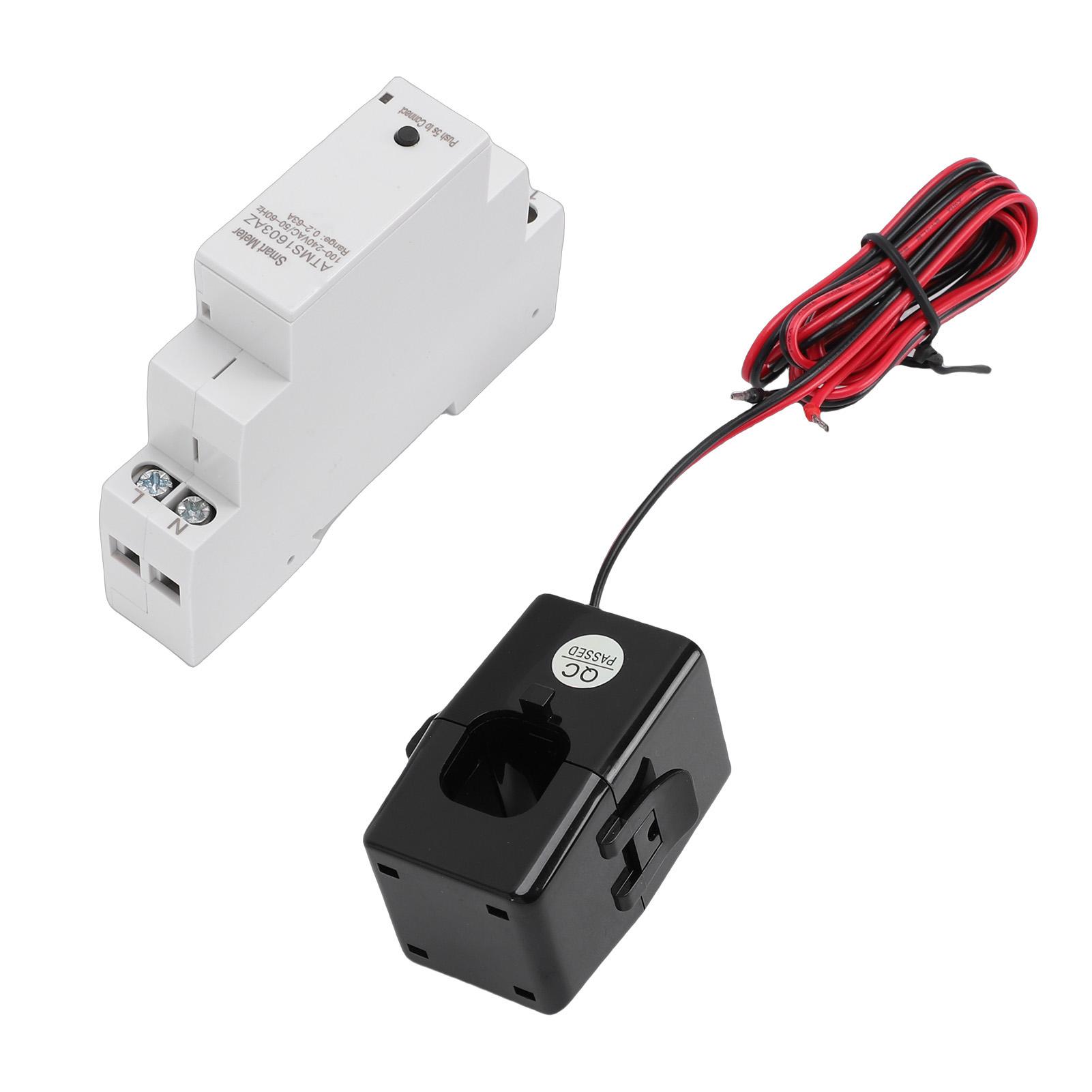 

Smart Energy Meter DIN Rail Single Phase APP Real Time Monitoring WiFi Smart Power Meter with Current