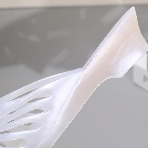 WTEMPO Hollow-out Breathable Flat Thick Heel Anti Slip Casual White Slippers Women's Spring Summer Large Size Solid Color Sandals