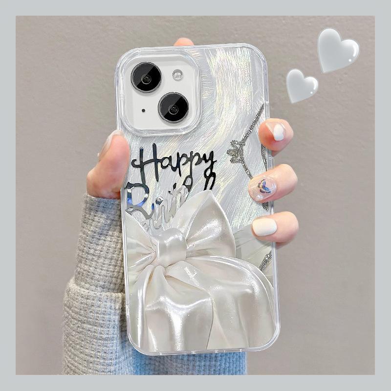 Suitable for Huawei Pura70 Mobile Phone Case Vivos18 Silk Bow Invisible Bracket Oppo Feather Yarn Xiaomi 13