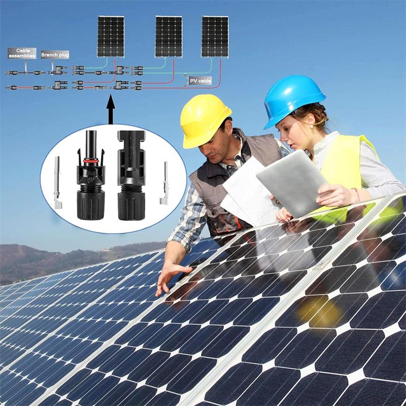 10 Pares Conector Solar MC4 1000V Plug Solar 30A para Conexão de Cabo FV Resistente a UV IP67 Conector Macho Fêmea
