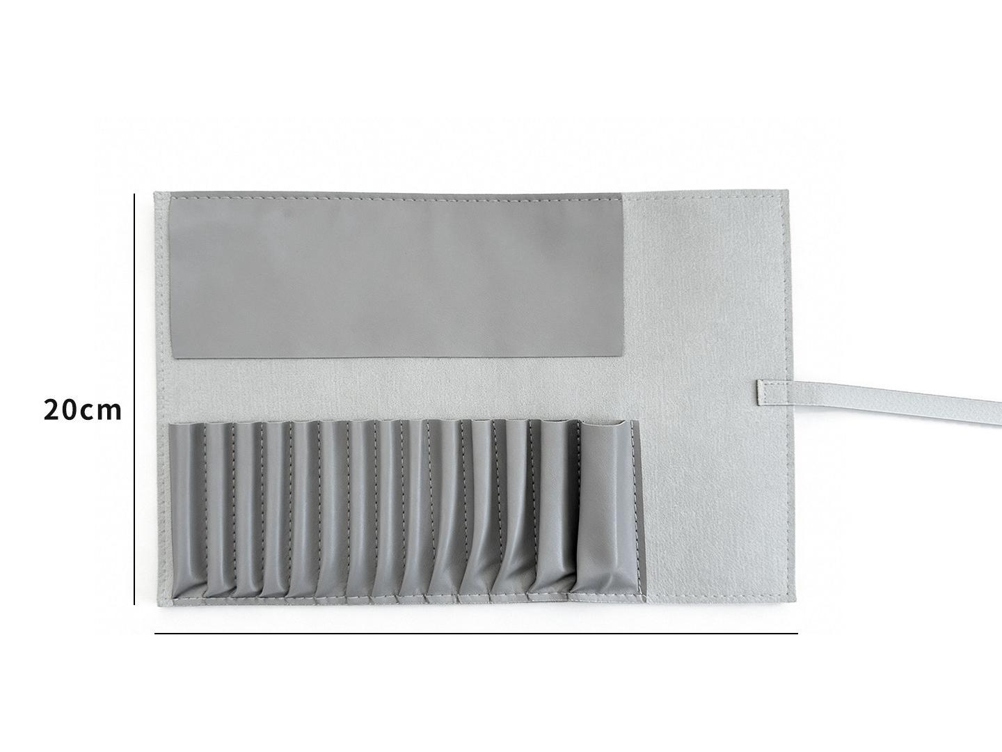 Portable Foldable Makeup Brush Case - Holds Individual Brushes & Sets, Dustproof Storage