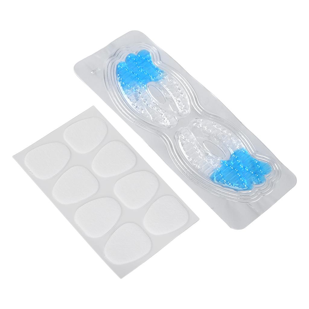 5pcs 2 Color Eye Pads 5pcs Water Drop Forehead Wrinkle Smoothers for Fine Lines Puffy Eyes Dark Circles