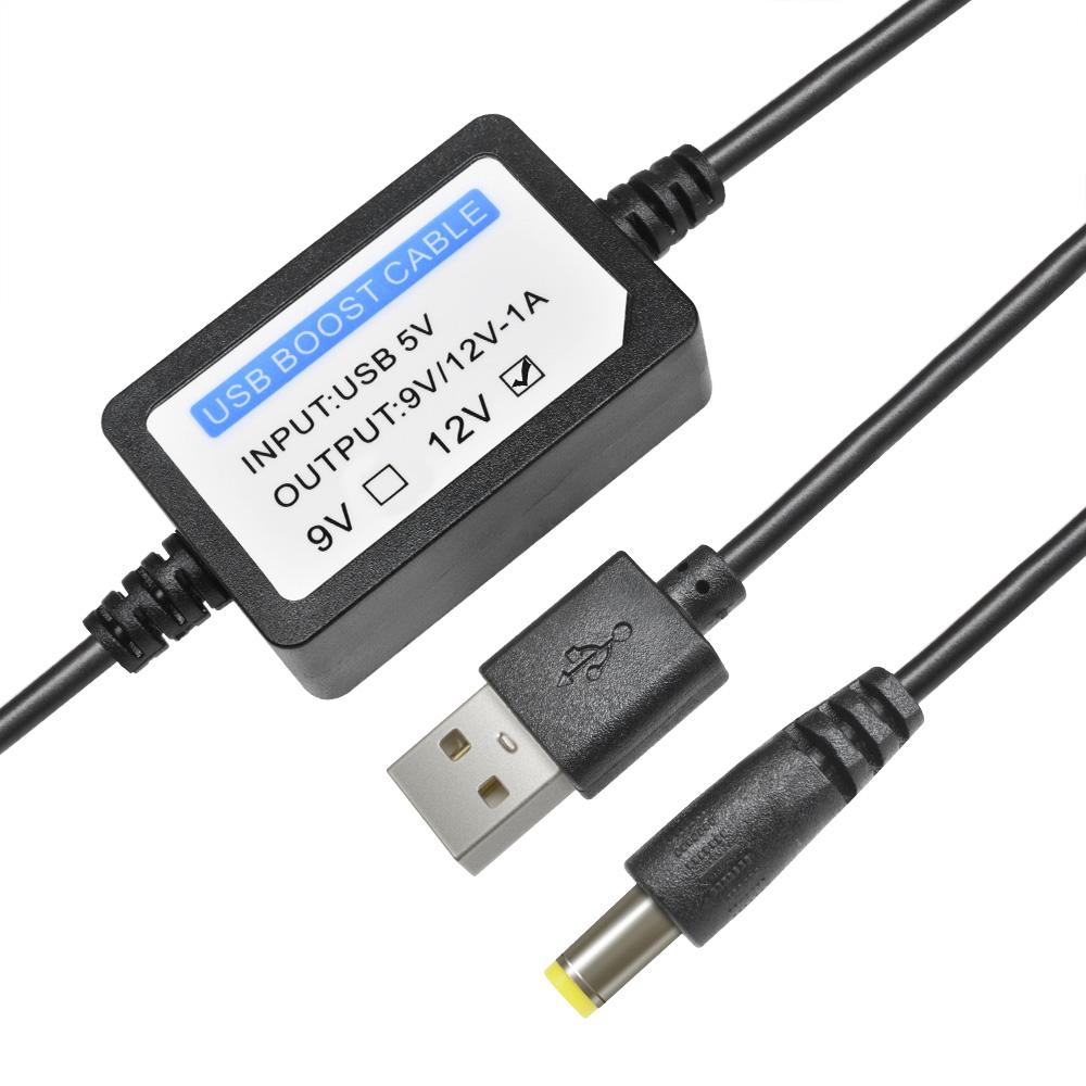 1PC USB Booster Cable Mobile Power Supply 5V To 9V/12V Cable 1A Power Cable Dkp-01 Can Achieve Convenient Conversion