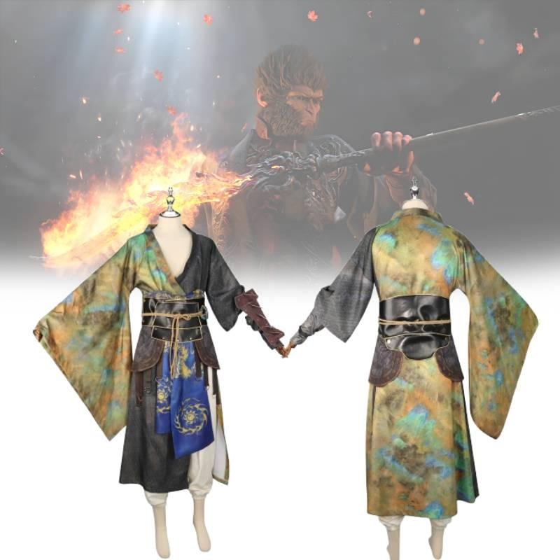 Elegant Black Myth Wukong Cosplay Attire Vintage Inspired Costume For Performances