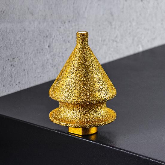 High-density Diamond Abrasive Drill Bit Chamfering for Grinder, 4-in-1 Hole Saw, Beveling Grinding Head Marble Chamfering/Hole Enlarging/Polishing/Arc