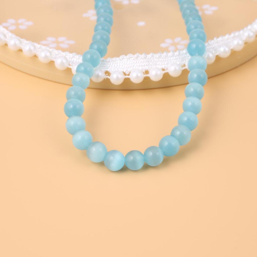 Koraliki Opal Naturalny Kamień Opal Okrągły Koralik Izolacyjny 8mm Do Wyrobu Biżuterii DIY Bransoletka Naszyjnik Kolczyki długość 38cm