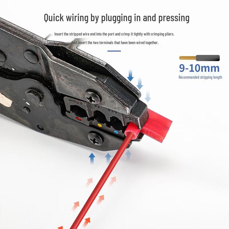 HUIJUN 6.3mm Nylon Insulated Female Spade Terminals