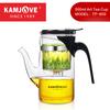 KAMJOVE Multi Style Glass Kung Fu Tea Pot, One click Filter, Kung Fu Teapot Press, Auto Open Art Portable Teacup, 500ml-750ml