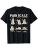 Funny Pain Scale Snowman Nurse Christmas T-Shirt - 100% Cotton Short Sleeve Humo