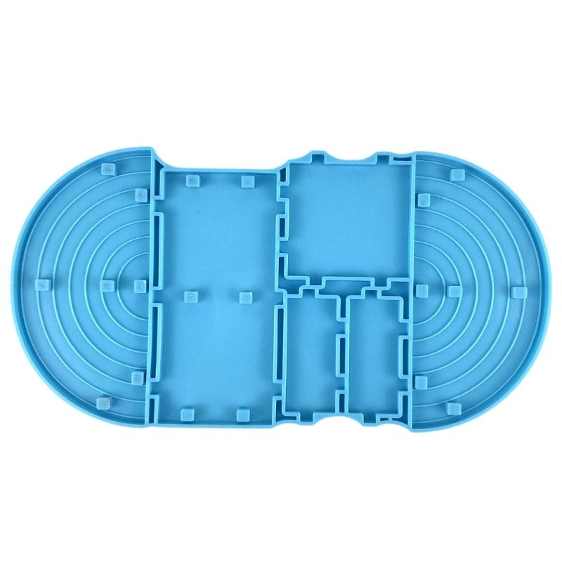 

Multipurpose Rainbow Pen Holder Silicone Mould Versatile Castes Set for Home and Office Decoration and Jewelry Storage 1 синій