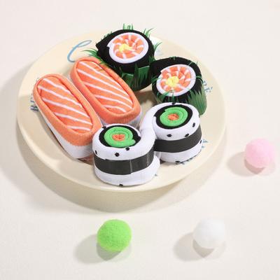 3 Paar Lustige Sushi Socken Thunfisch Lachs Gurke Maki Socken Baumwollmischung Lustige Japanische Lebensmittel Socken in Box Geschenk für Männer Frauen