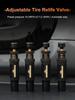 4pcs Adjustable Auto-Stop Tire Deflator Valve Sets(10-30 PSI)Screw-on Tyre Air Down Tool for Vehicles Motorcycle Offroad 4x4