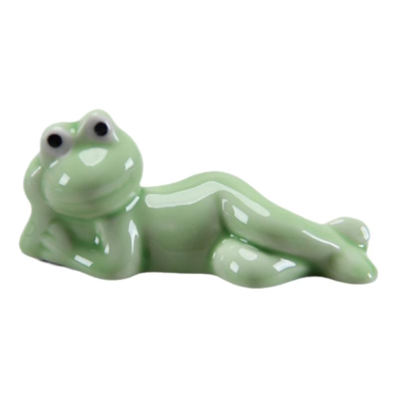 1Pcs Spoon Fork Rest Tableware Restaurant Utensil Creative Ceramic Funny Frog Chopstick Holder Cutlery Stand Kitchen Tools