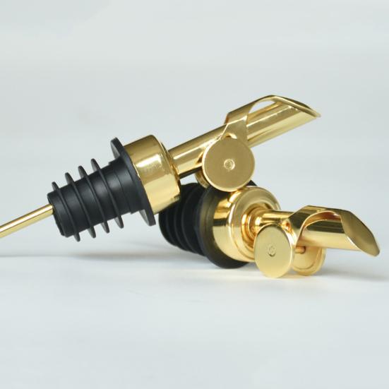 Automatic Wine Pourer Self-Sealing Stainless Steel Spout with Flow Control Drip-Free Liquor Dispenser for Bottles