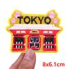 Cherry Blossoms Mount Fuji Patch Cartoon Japan Anime Embroidered Patch Iron On Patches For Clothing Thermoadhesive Patches DIY