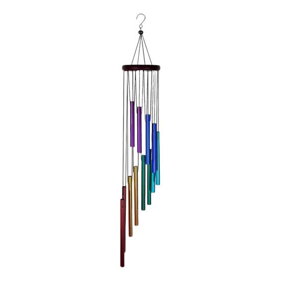Vintage Wind Chime with Metal Tube Weather-proof Indoor Outdoor Garden Patio Retro Hanging Wind Bell Outside Decoration Ornament
