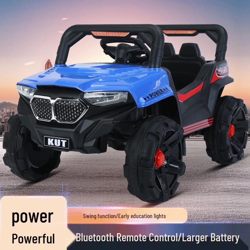 Kinder Elektro-Offroad-Auto mit Doppelantrieb - Fernbedienung, bietet Platz für zwei