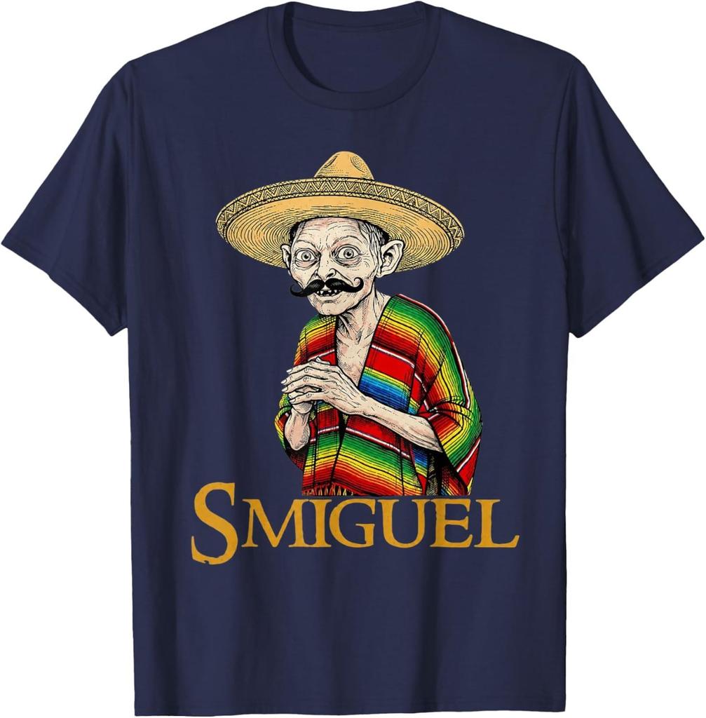 Smiguel Mexicansk Sombrero Sjov Mexicansk Kultur Mashup T-shirt