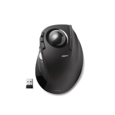 Elecom Trackball Mouse Index Finger 8 Button Tilt Function Wireless Black M-DT1DRBK